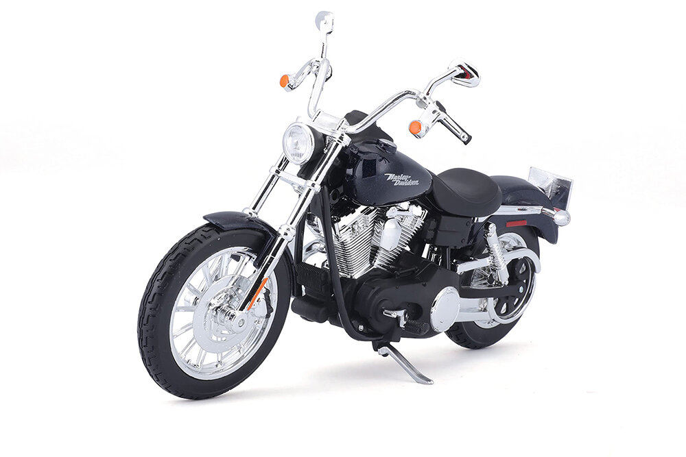 Harley-davidson fxdbi dyna street bob 2006 blue metallic / харлей дэвидсон дина стит боб черный (длина 18 см)