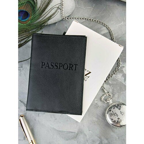 Обложка для паспорта Lotoc Documen1sMax, черный