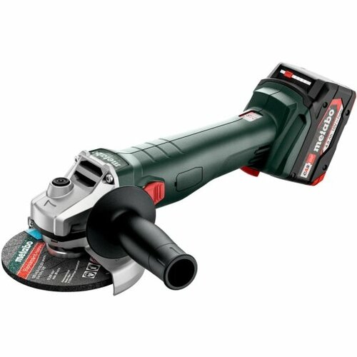 Углошлифовальная машина аккумуляторная Metabo W 18 L 9-125 2х4 Ач ЗУ X 602247510 51400₽