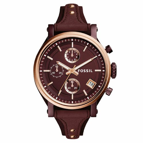 фото Наручные часы fossil es4114, коричневый