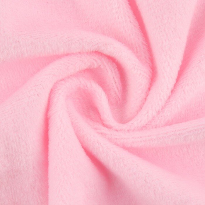 Арт Узор Лоскут плюш, 50 × 50 см, 220 г/м, цвет светло-розовый №57