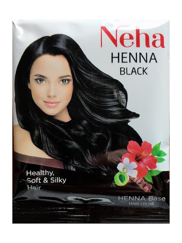 Краска для волос "Neha Herbals" 2х10гр, черная натуральная хна