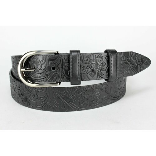 фото Ремень glamour, размер 125, черный