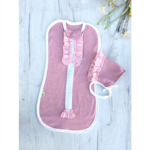 Пеленка кокон для новорожденных Jolly Baby Пудра