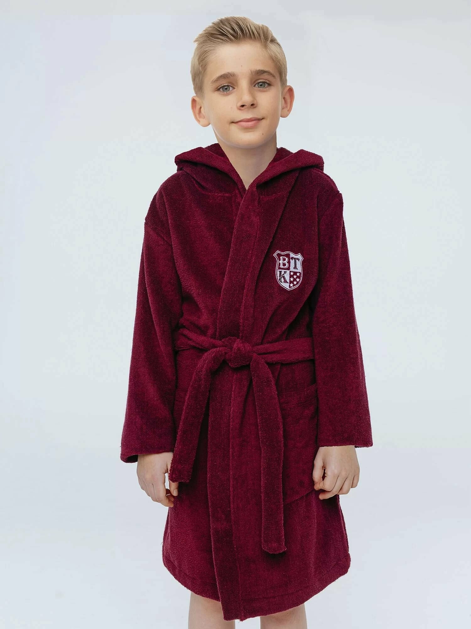 фото Халат для мальчика BATIK (01458/1_BAT 140; Бордо)