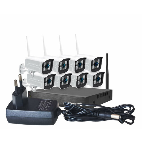 Беспроводной облачный набор видеонаблюдения с 8-ю уличными видеокамерами Okta-Vision-Cloud-Street Model50 S16115TYS 4035800₽