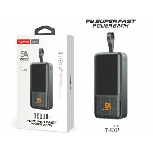 Внешний аккумулятор (Powerbank) Tranyoo T-K3 30000 mAh