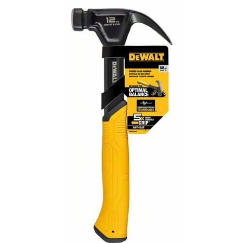 Молоток Универсальный Dewalt гладкий боек 340гр(12oz)