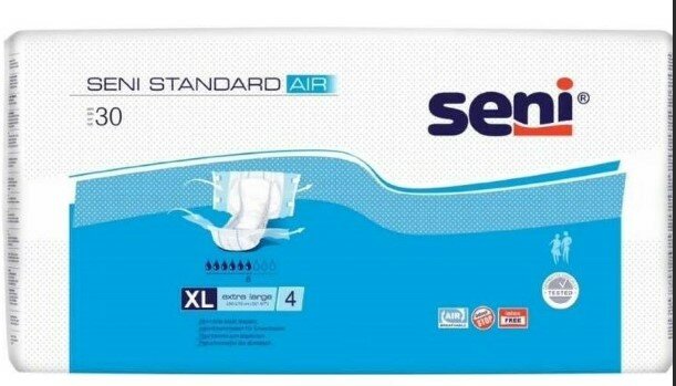 Подгузники для взрослых SENI STANDART AIR extra large XL4