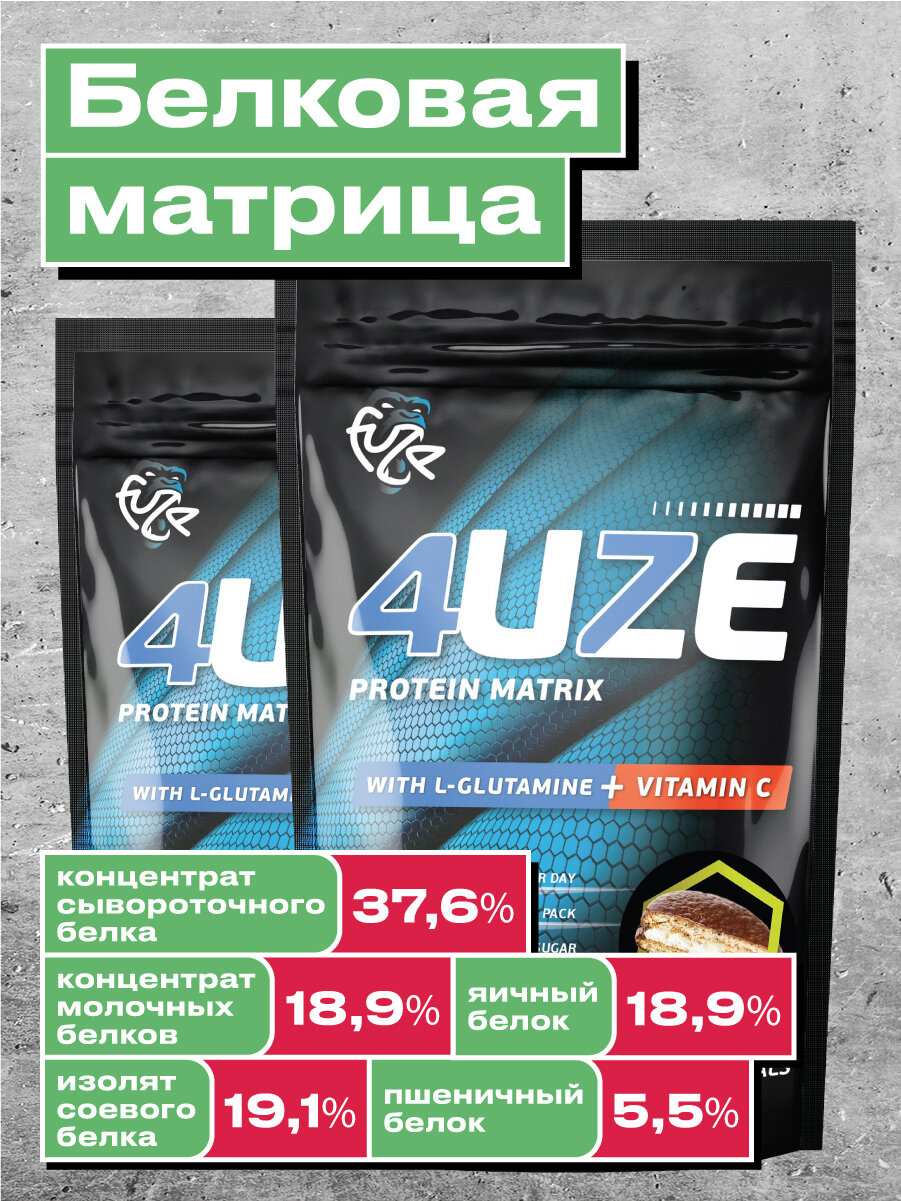 Мультикомпонентный Протеин Fuze Protein Matrix + Glutamine 750г, Шоколадное печенье