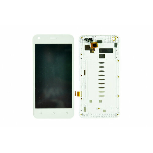 чехол книжка euro line jacketcradle для fly fs454 черный Дисплей (LCD) для FLY FS454+Touchscreen white ORIG100%