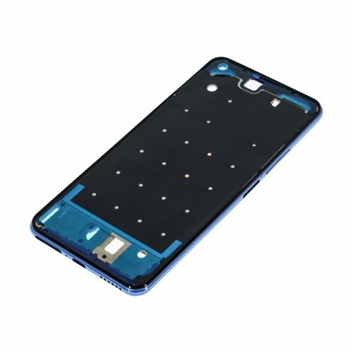 Рамка дисплея для Xiaomi Mi 11 Lite 4G / Mi 11 Lite 5G / Mi 11 Lite 5G NE (в сборе) синий чехол накладка artcolor для xiaomi mi 11 lite 4g с принтом нежные розовые цветы