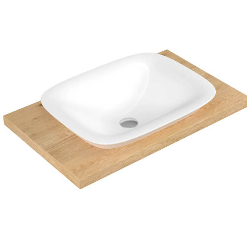 фото Раковина для установки в столешницу SEREL HERA 46х60 см, HR33DXS110H