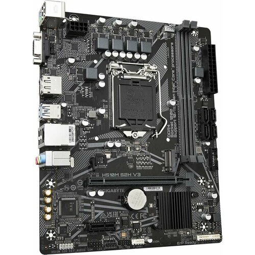 Материнская плата GIGABYTE H510M S2H V3 LGA 1200 Intel H470 mATX Ret 936500₽