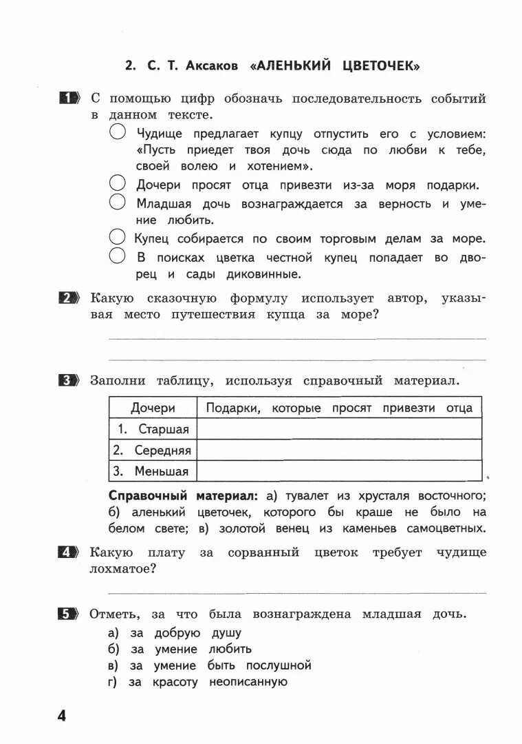 Круглова Т. А. 4 класс. Как я понял текст. Задания к текстам по литературному чтению