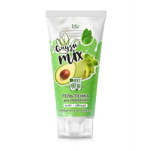 Iris смузи mix Гель-Пенка для умывания алоэ и авокадо 170г 501₽