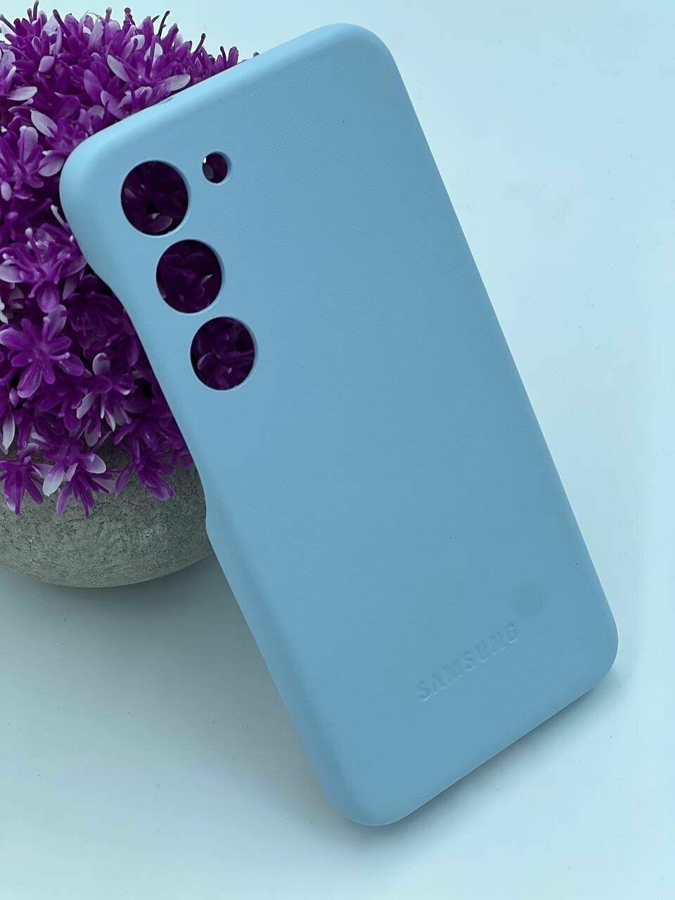 фото Кожаный чехол / Leather case / для Samsung Galaxy S23 / Самсунг Галакси С 23 / SM-S911B - с защитой модуля камер