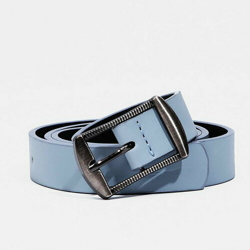 фото Ремень сима-ленд, размер 100, голубой сима-лэнд