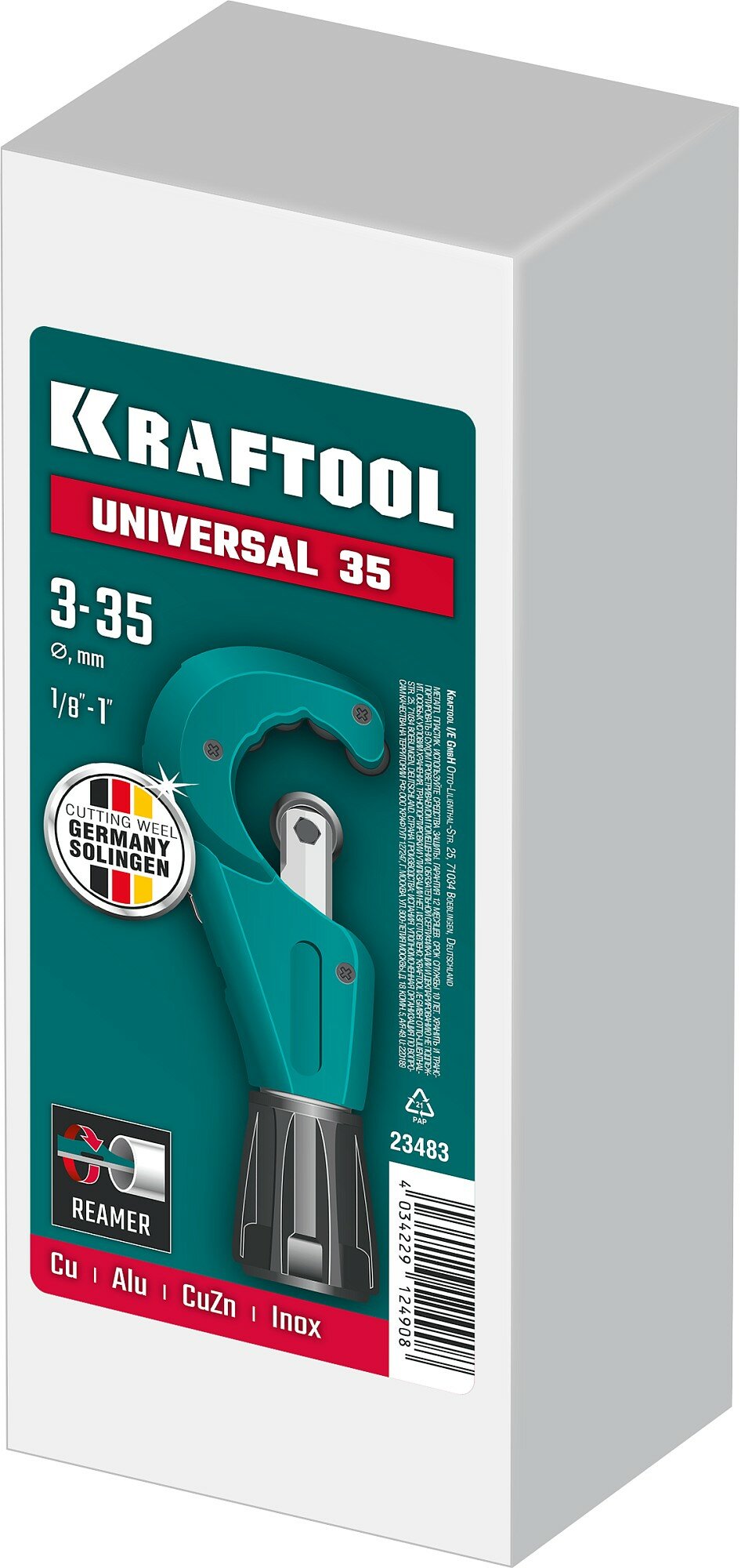 Роликовый труборез Kraftool INDUSTRIE (23483) 3 - 35