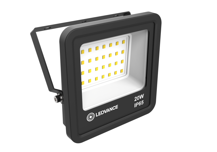 Прожектор (LED) 20Вт 1800лм 6500К IP65 черн. ECO CLASS LEDVANCE