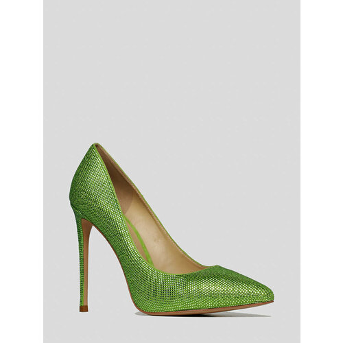 Туфли VITACCI, размер 38, зеленый туфли стразы блестящие женские пикантные туфли лодочки с острым носком на высоком каблуке свадебная обувь модные дизайнерские туфли лод