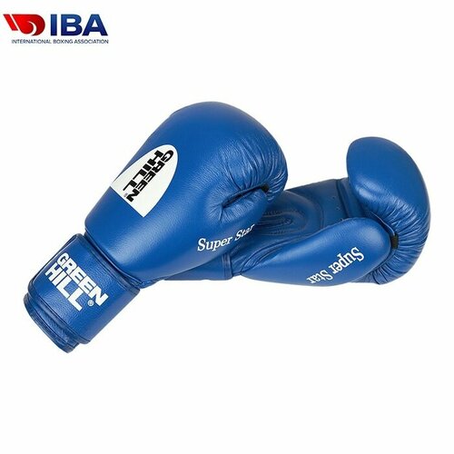 BGS-1213IBA Боксерские перчатки Super Star одобренные IBA синие боксерские перчатки green hill super star iba синие 12 унций