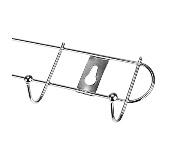 фото Планка с 10 металлическими крючками, длина 60см