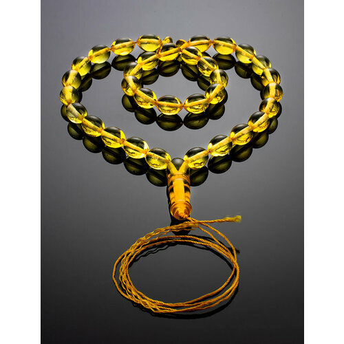 фото Браслет-нить, янтарь, 10 шт., размер 30 см, размер one size, диаметр 9 см, желтый amberhandmade