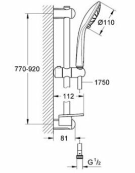 Душевой гарнитур Grohe Euphoria 110 Duo 27225001