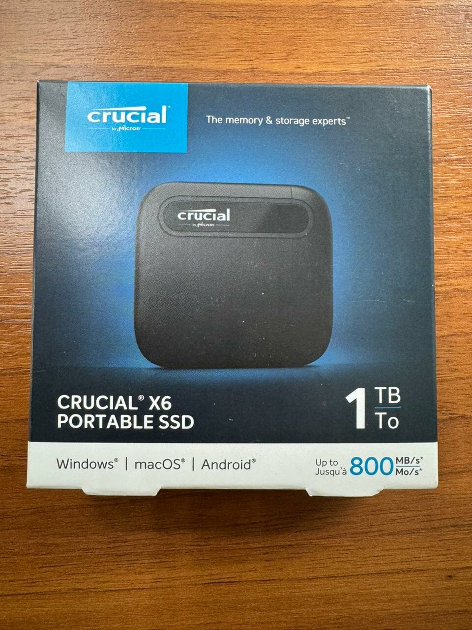 Внешний SSD-накопитель 1Tb Crucial X6 CT1000X6SSD9 (SSD) USB 3.2 Type C черный — фото 6