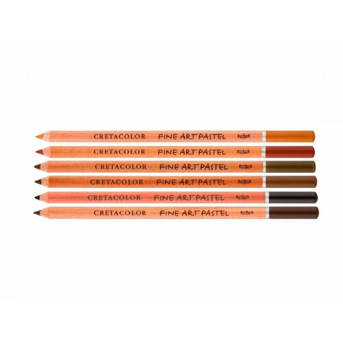 Cretacolor Набор пастельных карандашей Fine Art Pastel земляные, 6 шт