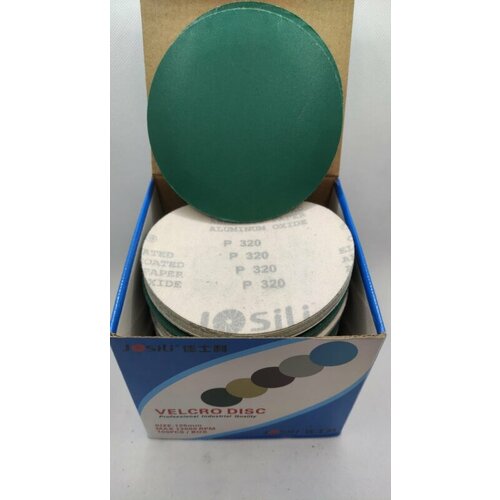 Круг Шлифовальный Josili оксид алюминия на липучке (без отверстий) P320 125 мм 15600-167