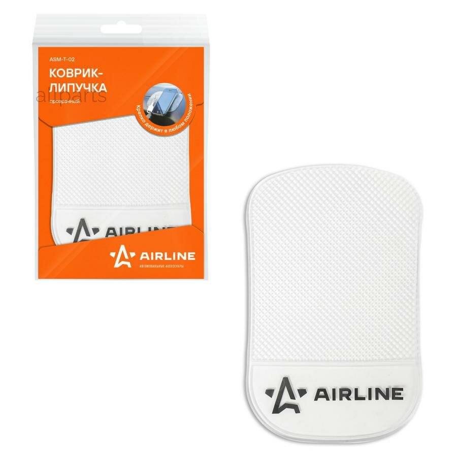 AIRLINE ASMT02 коврик-липучка ! прозрачный 92x145мм\