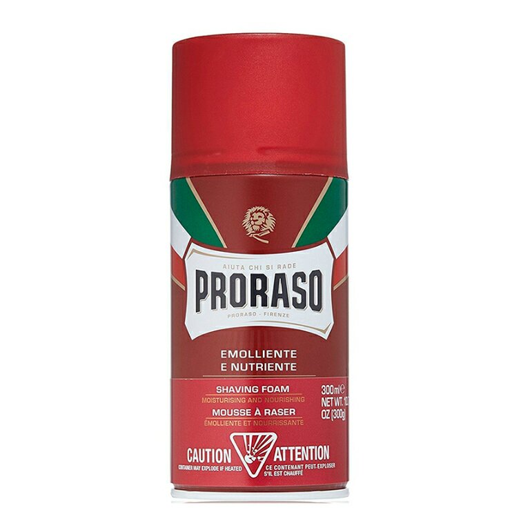 Пена для бритья питательная с маслом сандала и маслом ши 300 мл PRORASO Shaving Foam Moisturising and Nourishing 300 мл