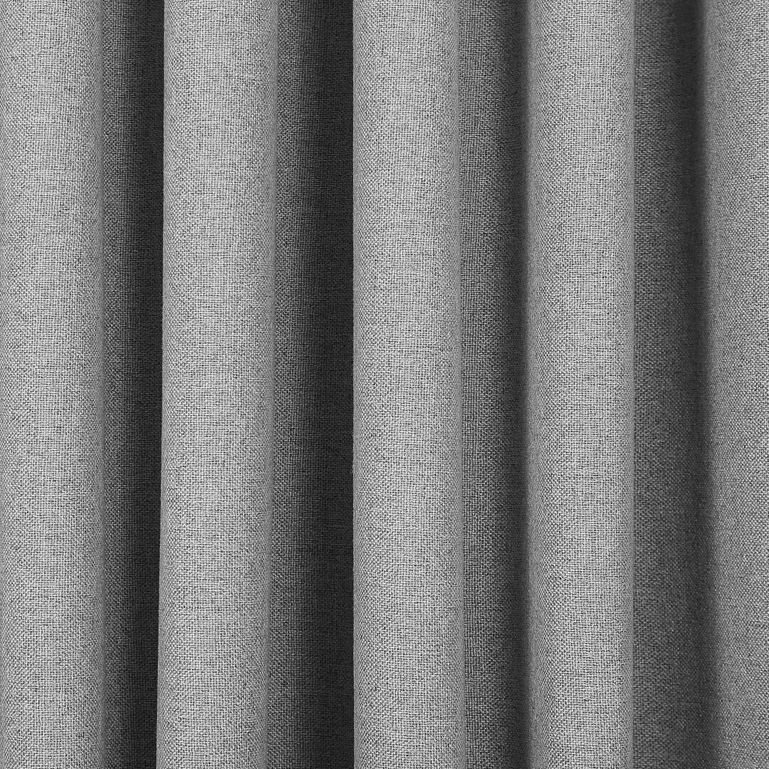 Штора на ленте блэкаут Cashmere 200x300 см цвет серый