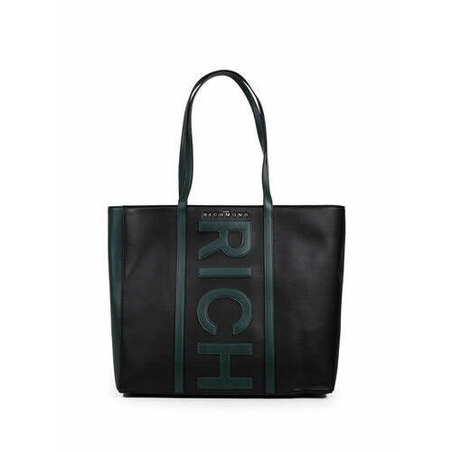 Сумка шоппер JOHN RICHMOND, черный сумка шоппер john richmond фактура тиснение черный