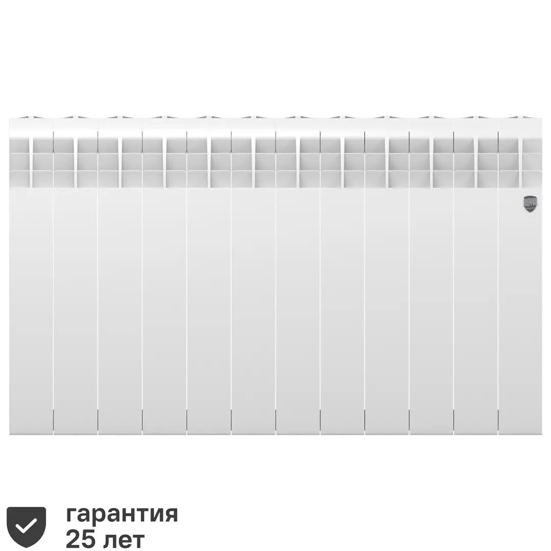 Радиатор Royal Thermo Biliner 350/87 биметалл 12 секций боковое подключение цвет белый