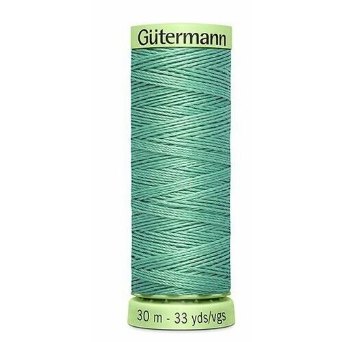 фото Нить top stitch 30/30 м для декоративной отстрочки, 100% полиэстер, gutermann 744506 (100 пастельно серо-зеленый), 5 шт