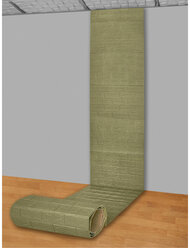 Самоклеящаяся ПВХ 3D-панель для стен в рулоне LAKO DECOR, 70x600см, Классический кирпич Серо-зеленый