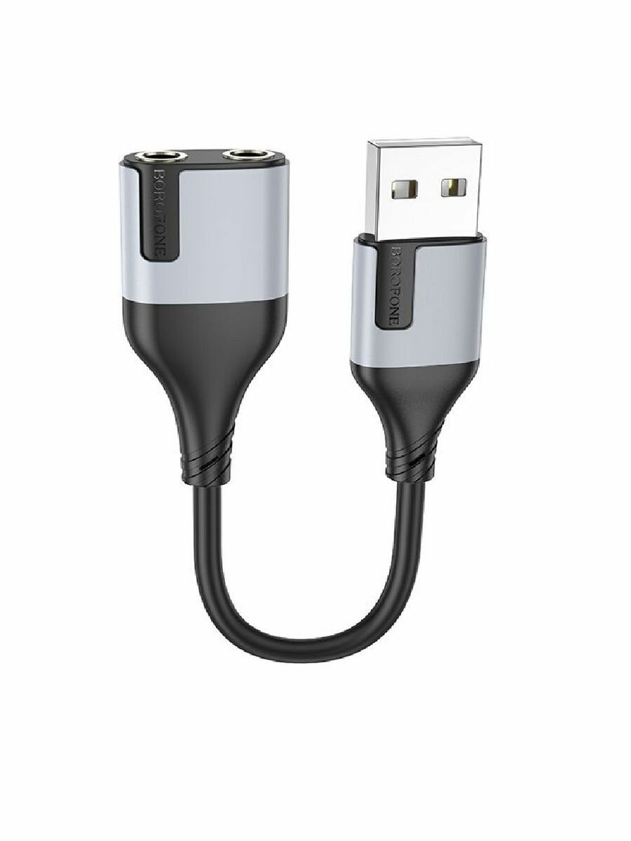 Аудио-переходник USB to X2 3.5mm — фото 3