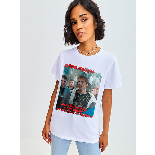 Футболка IVUSHKAprint, размер 44, белый