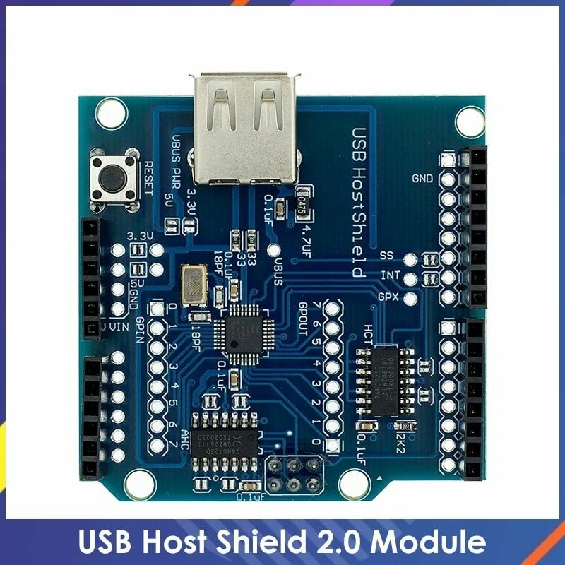 Плата расширения USB host shield v2.0. Хост расширения USB host shield 2.0 для Arduino Uno Arduino mega.