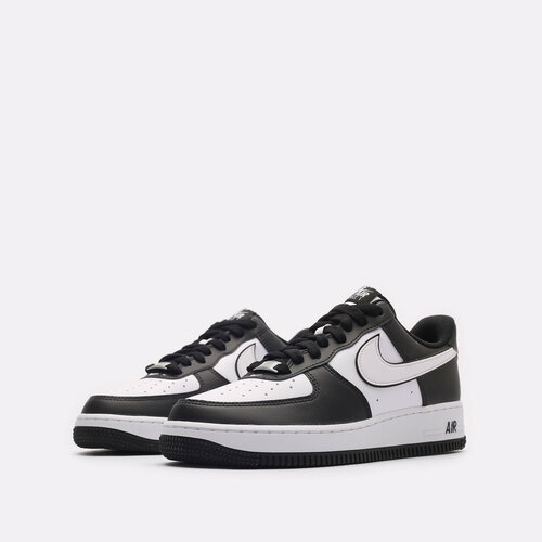 Кроссовки NIKE Air Force 1 '07 Low, размер 8 US, черный, белый кроссовки nike air полнота 10 размер 8us белый синий