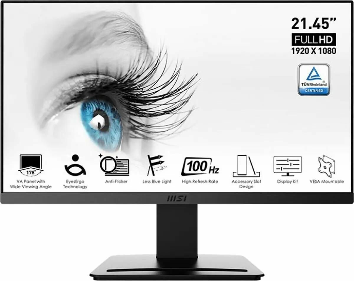 Монитор MSI Pro MP223 21.5" черный [9s6-3pb9ch-014]