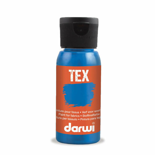 фото Da0100050 краска акриловая для ткани, 50 мл, darwi tex (203 античный синий)