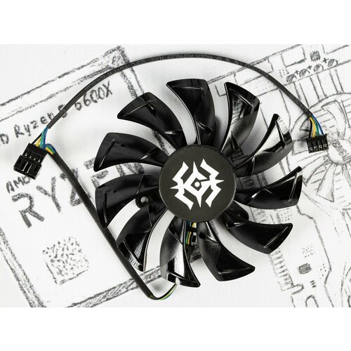 Вентилятор для видеокарты ZOTAC GeForce RTX 3060 TI 3070 3080 3090 X-GAMING OC 65800₽