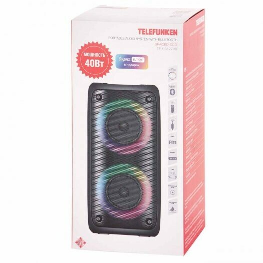 Музыкальный центр Telefunken TF-PS1279B черный — фото 1