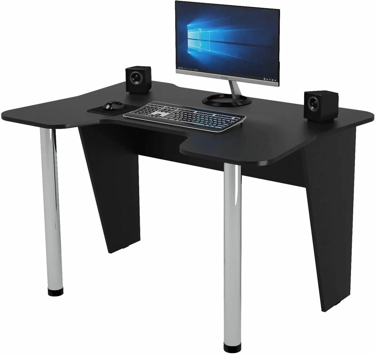 фото Стол игровой витал-пк Сэт 120, ЛДСП, черный