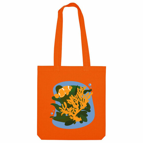 фото Сумка шоппер us basic, оранжевый