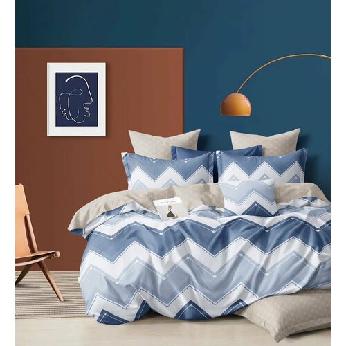 голубой, белый, серый